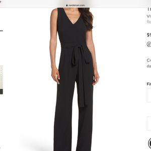 NWOT Vince Camuto Tie Front Wide Leg Jumpsuit